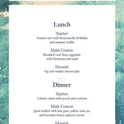 Food onboard Kokonut’s Wally # 5